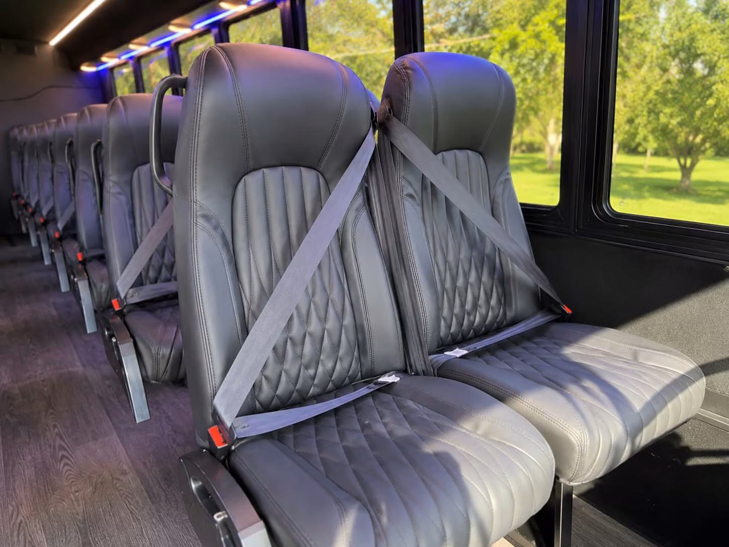 18 passenger minibus inside