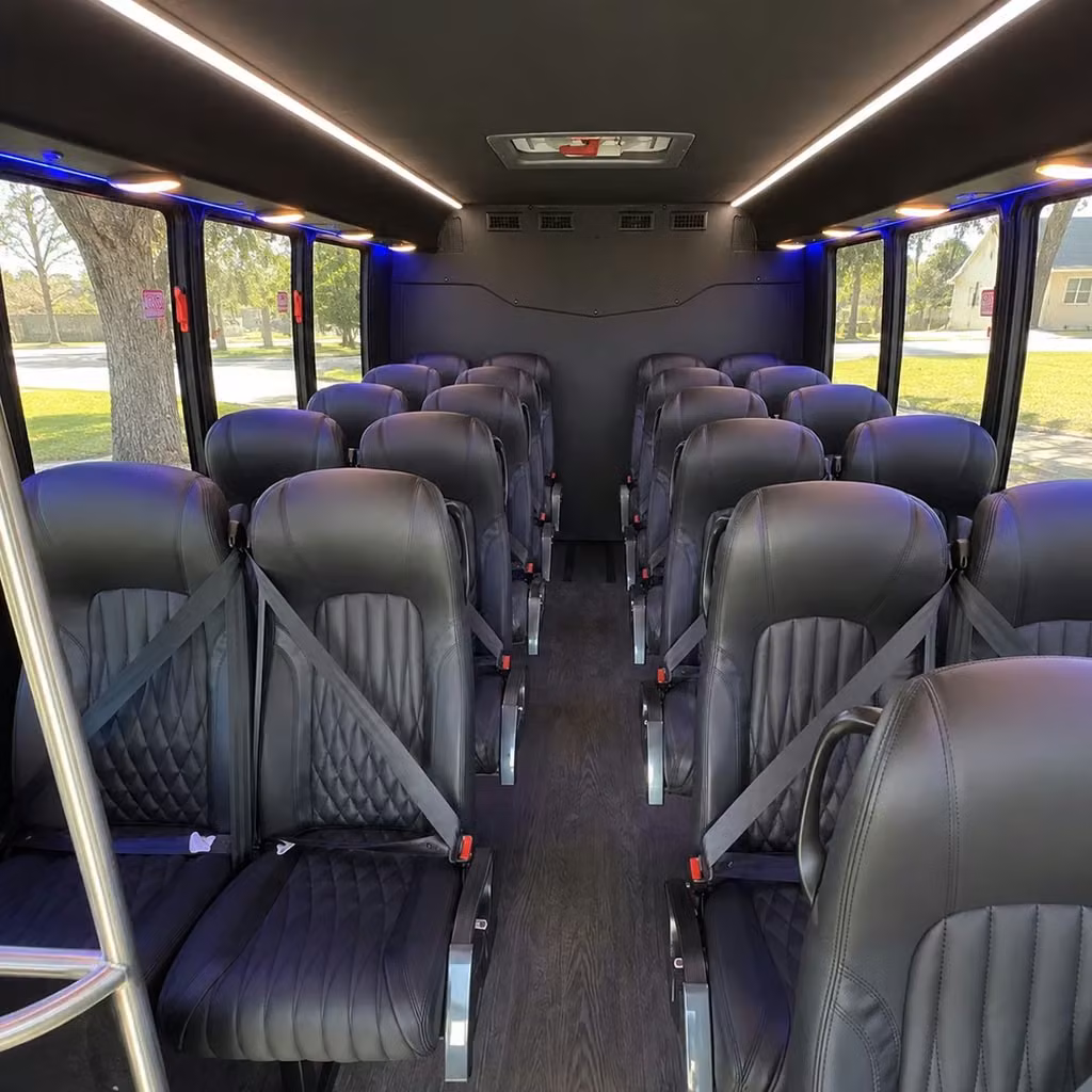28 passenger minibus interior