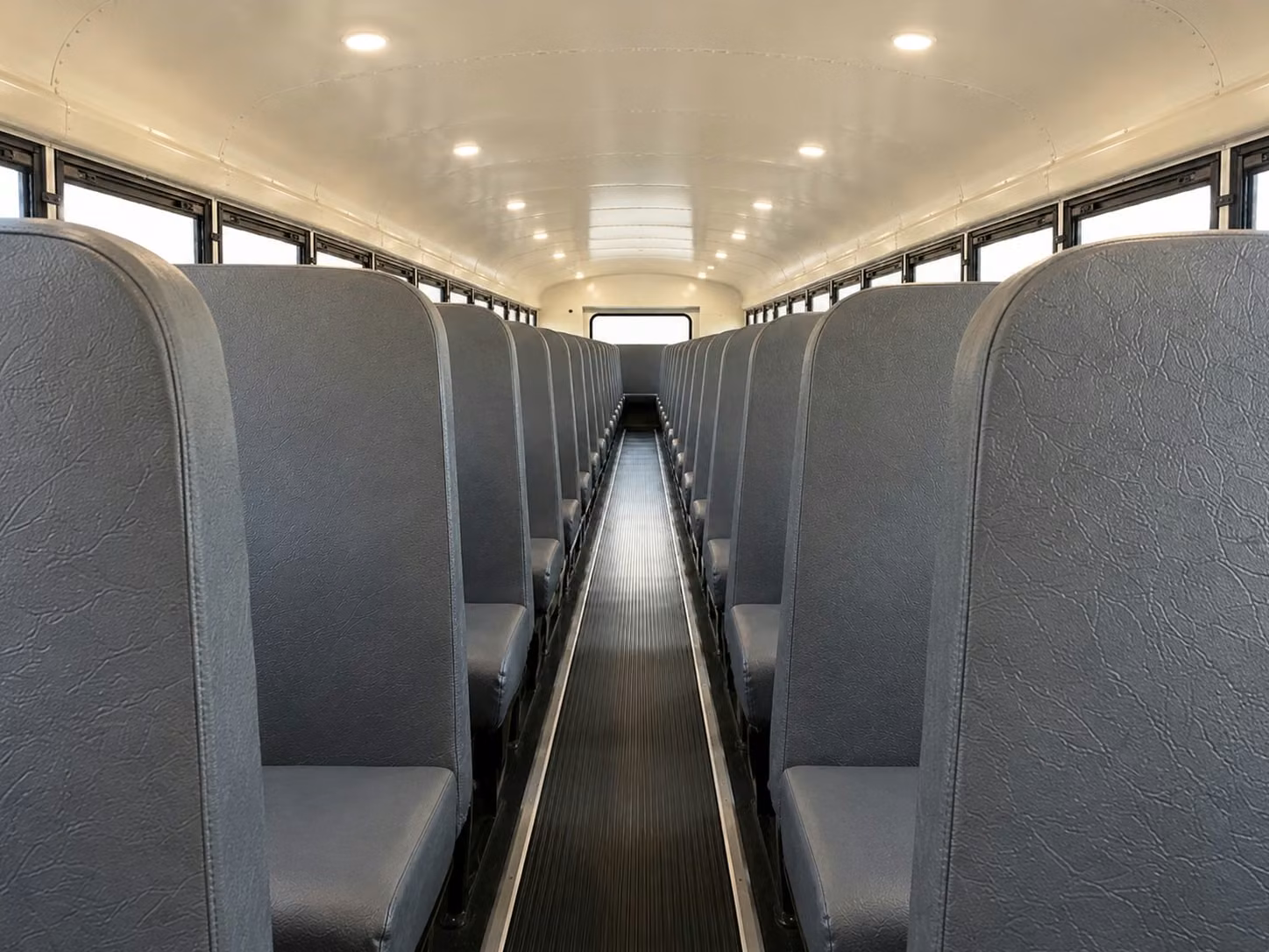 school bus inside
